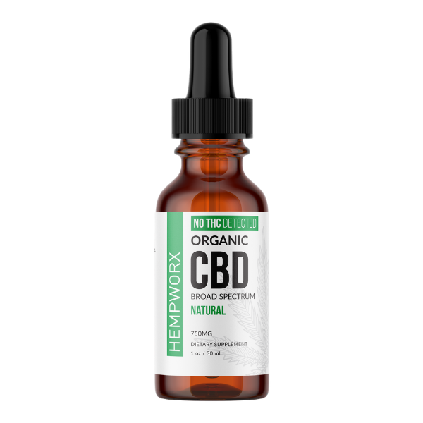 HempWorx 750 CBD Oil Broad Spectrum Natural
