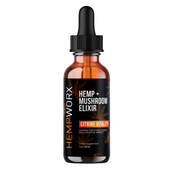 HempWorx Mushroom Elixir Citrine Vitality