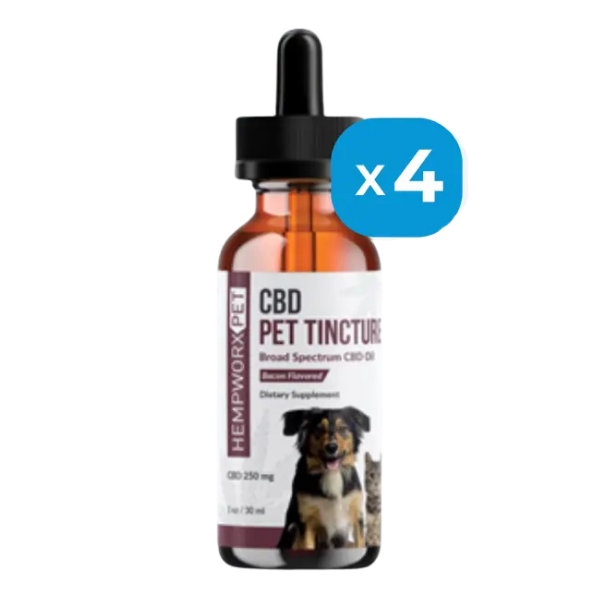 HempWorx CBD Oil for Dogs – 4-Pack