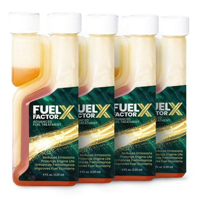 Fuel Factor X 4oz Bottle 4-Pack – Save on Fuel & Protect Your Engine