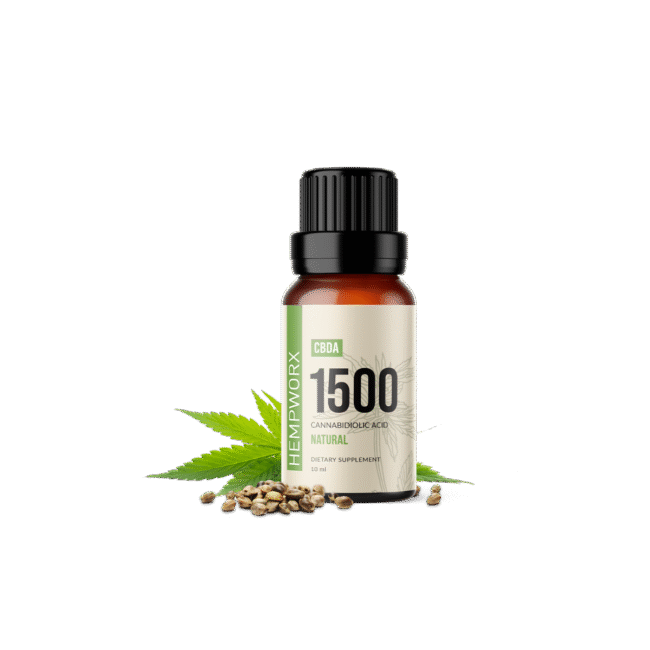 HempWorx CBDA Tincture – 1500mg High-Potency Ultrasonic Extract