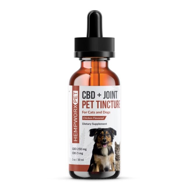 HempWorx Broad Spectrum CBD + Joint Pet Tincture