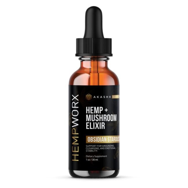HempWorx Obsidian Stardust Elixir – CBD + CBC + Mushroom Blend