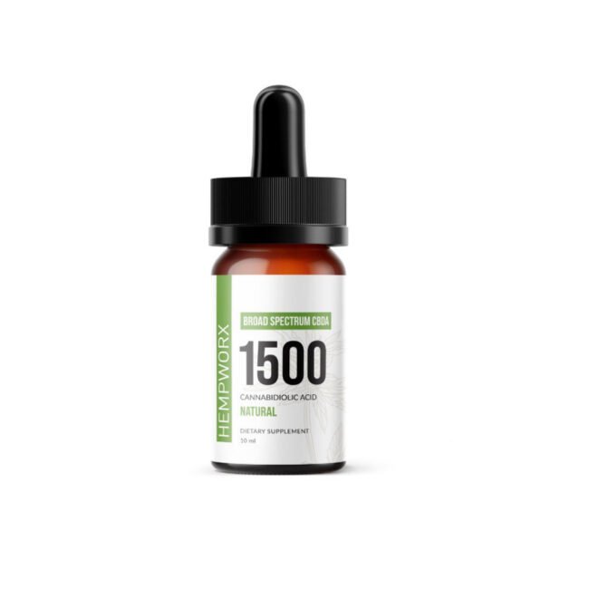 HempWorx CBDA Tincture | Broad Spectrum 1500mg THC-Free