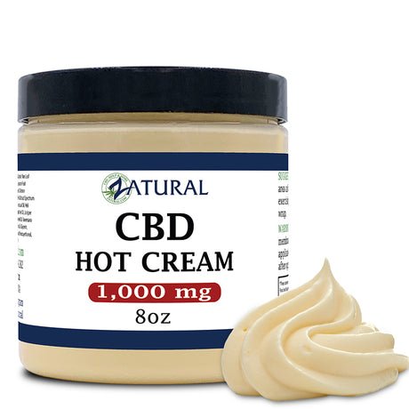 Zatural Broad Spectrum CBD Hot Cream – Menthol & Capsicum