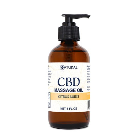Zatural CBD Massage Oil 1000mg – Citrus Botanical Blend