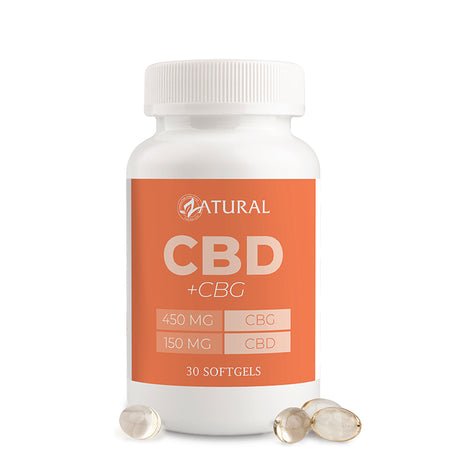 Zatural CBG Softgels with Nano CBD