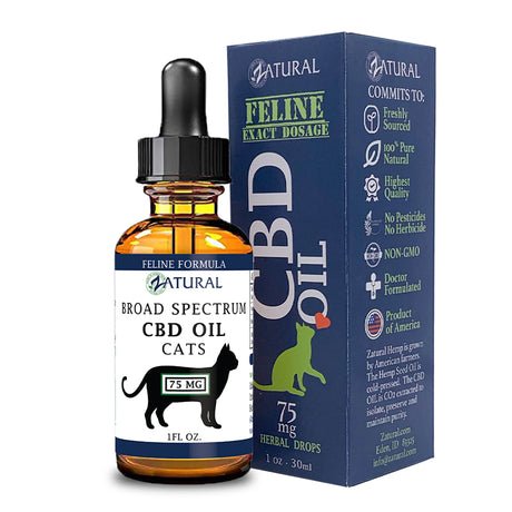 Zatural CBD Oil for Cats – Broad Spectrum CBD