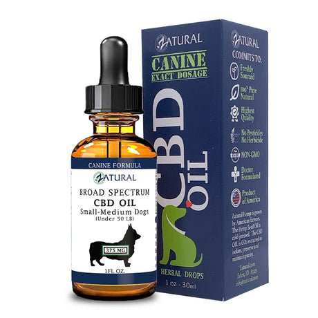 Zatural CBD Oil for Dogs – Broad Spectrum CBD