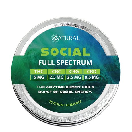 Zatural Social CBD Gummies – Full Spectrum