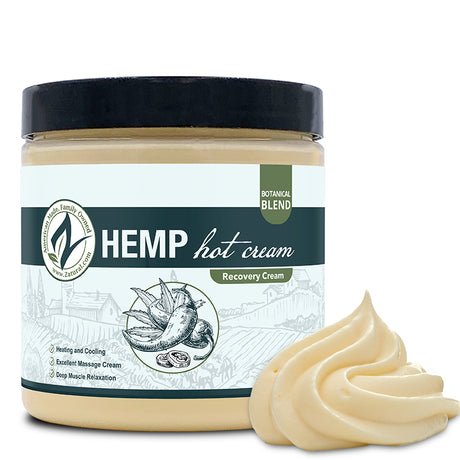 Zatural Hemp Hot Cream – Warming Muscle & Joint Cream