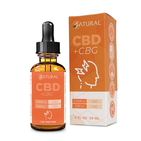 Zatural CBG + CBD Isolate Oil 250mg CBG 2500mg CBD