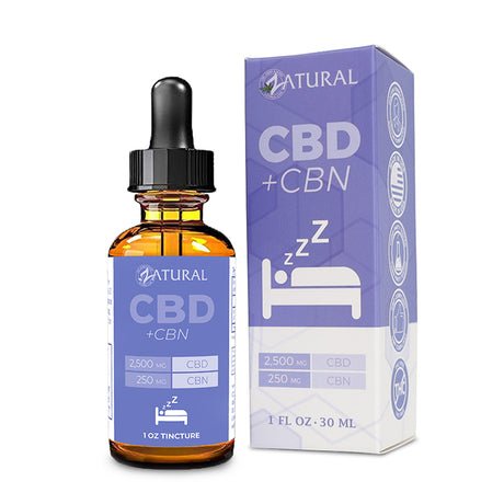 Zatural CBN + CBD Isolate Oil 250mg CBN 2500mg CBD