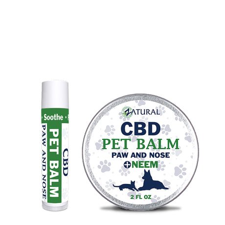 Zatural CBD Pet Balm for Paws & Nose with Neem Oil